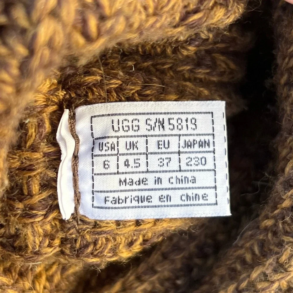 UGG Australia Classic Cardi Knit Button‎ Boots Heather Tamarind/Brown